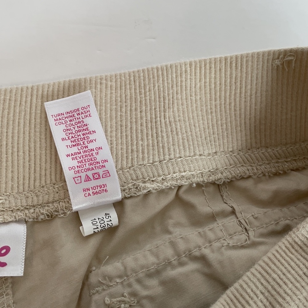 Justice cream crop pants youth size 14 - Can wear 3 different ways! - Picture 5 of 8